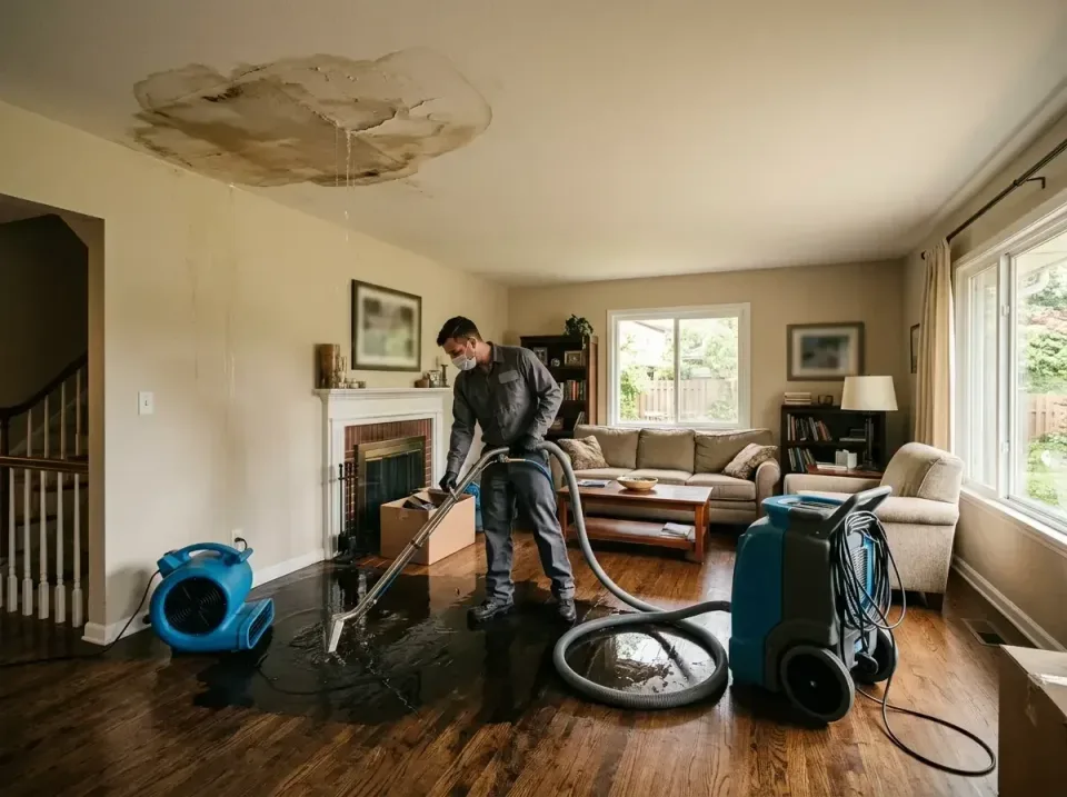 attic-pipe-burst-ceiling-drip-008 — frequently asked questions, Water Damage Restoration & Carpet Care in Albany, MN